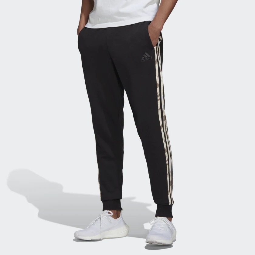 Quần Adidas Nam Chính Hãng - Essentials French Terry Camo Print Joggers - Đen | JapanSport HE1871