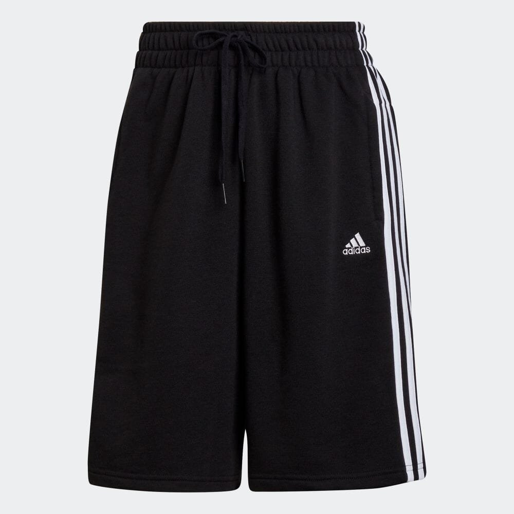 Quần Shorts Adidas Nữ Chính Hãng - Essentials Studio Lounge 3-Stripes - Đen | JapanSport HD1814