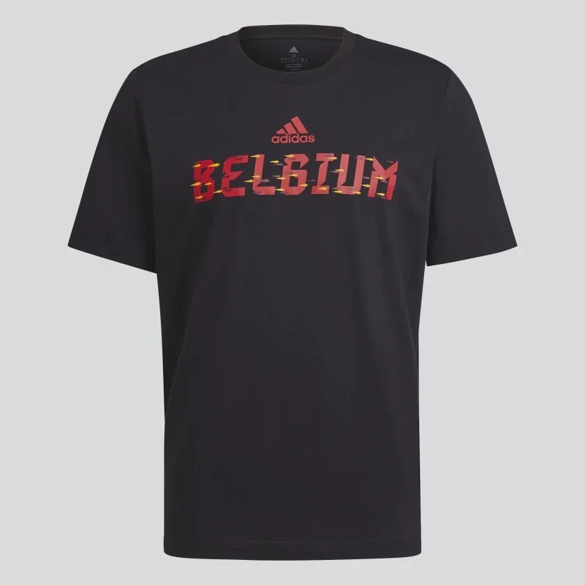 Áo Phông Adidas Nam Chính Hãng -  FIFA World Cup 2022™ Belgium Team - Màu Đen | JapanSport HD6359
