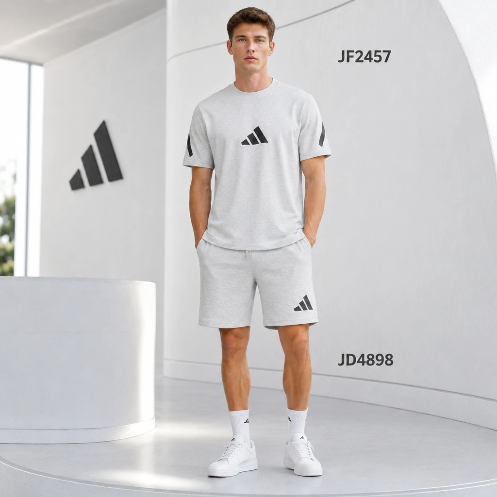 Quần Short Adidas Chính Hãng - Future Icons 3 Bar Logo Shorts - Màu Xám | JapanSport JD4898