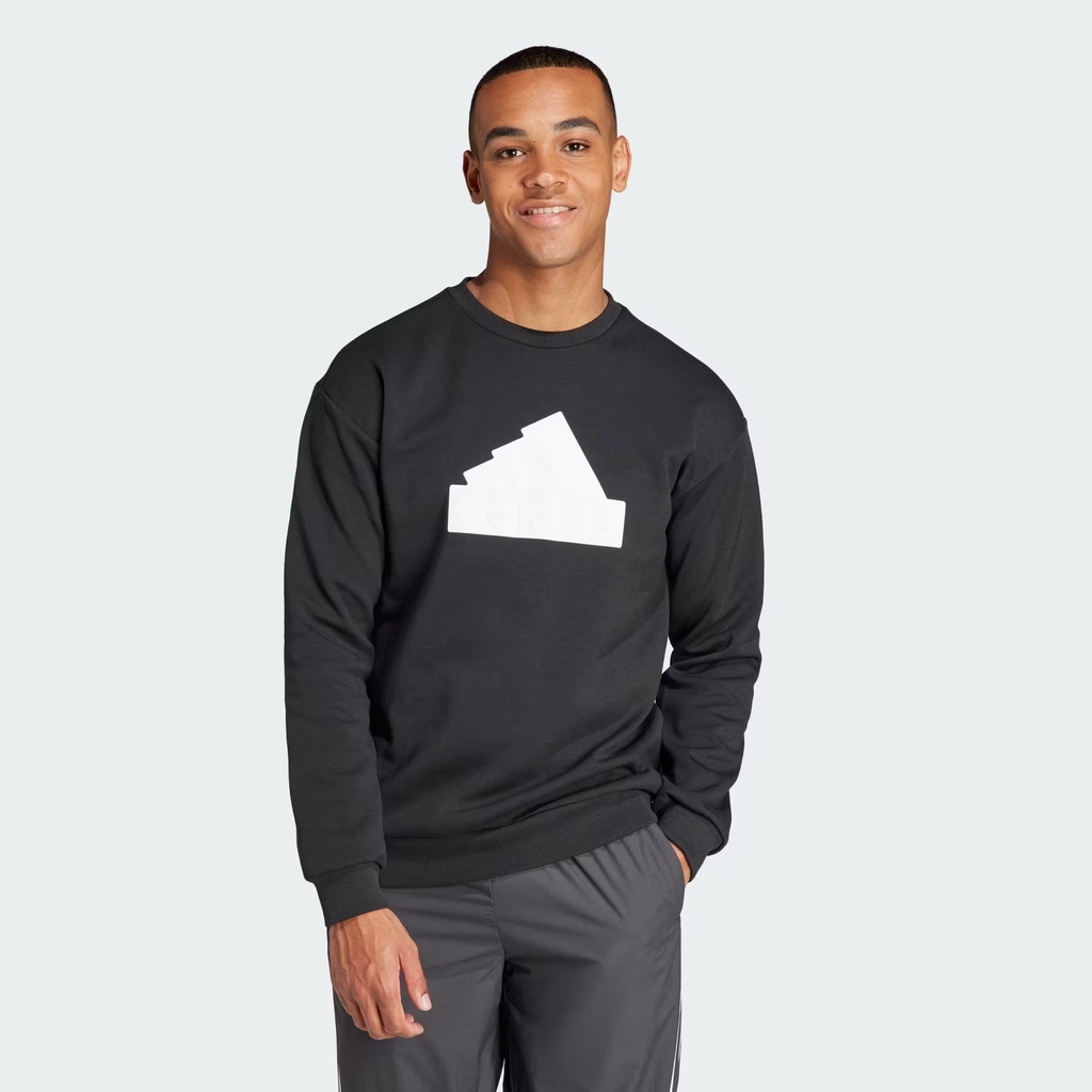 Áo dài tay Adidas Nam Chính Hãng - Future Icons Badge of Sport Crew Sweatshirt - Màu Đen | JapanSport IN3319