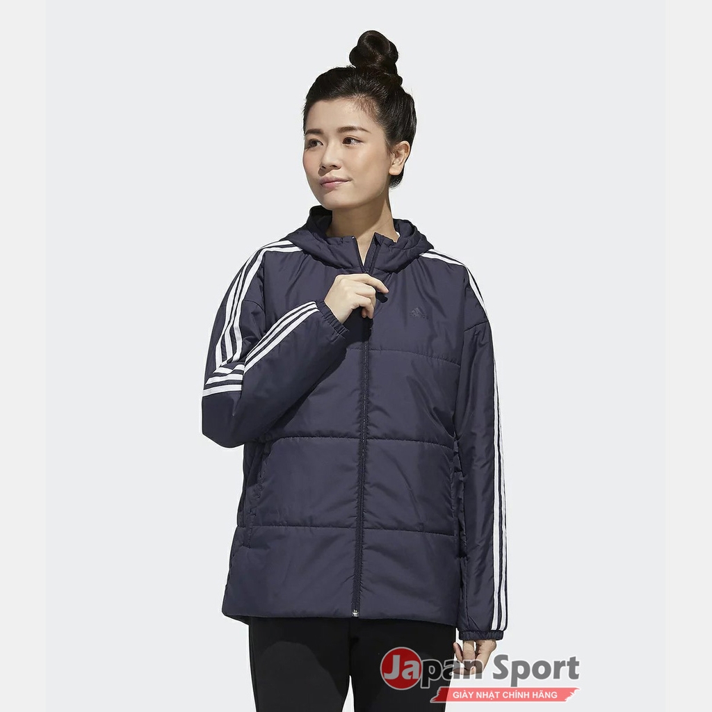 Áo Khoác Adidas Chính hãng - MUST HAVES 3-STRIPES WARM - Xanh | JapanSport GF6994