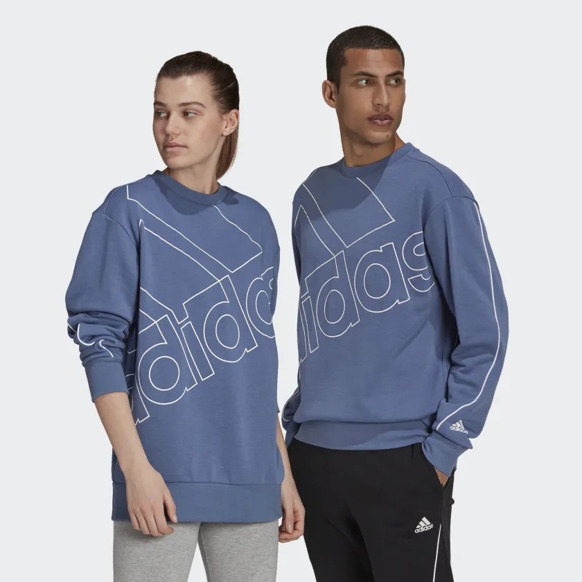 Áo dài tay nam Adidas Chính hãng - Giant Logo Sweatshirt Nam - Xanh | JapanSport GK9375