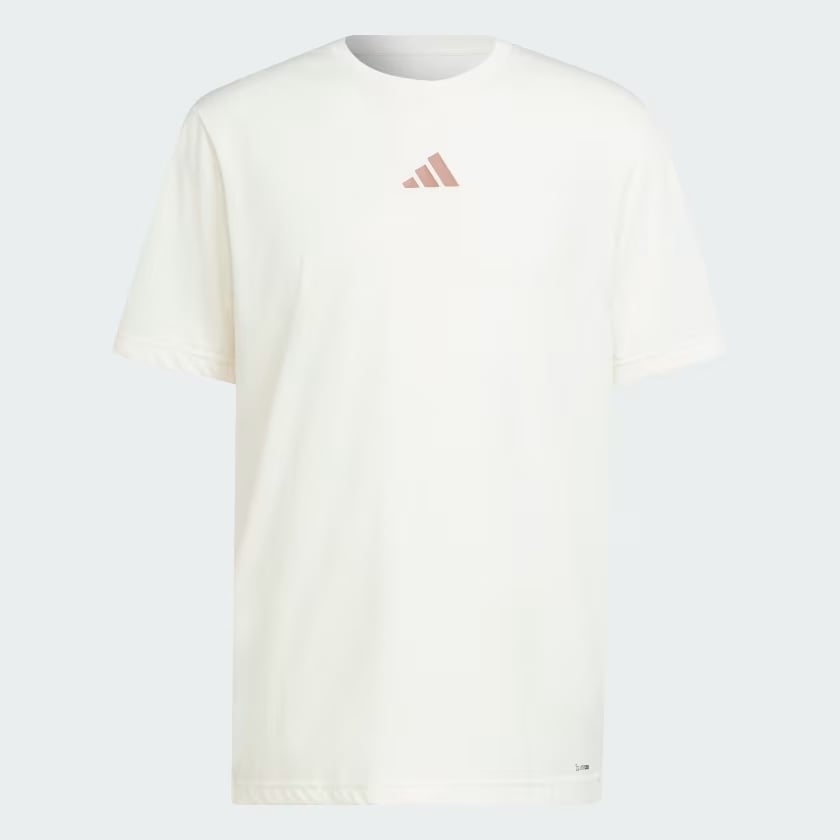 Áo Phông Adidas Nam Chính Hãng - Graphic One Rep at a Time Climacool - Màu sữa | JapanSport JJ1447