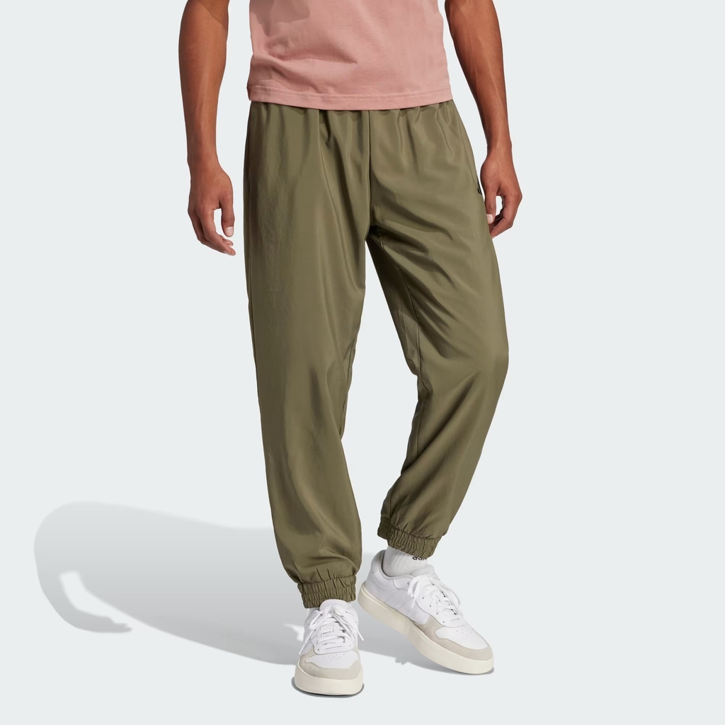 Quần Dài Adidas Chính Hãng - Green Essentials Small Logo Stanford - Màu olive | JapanSport JF1102