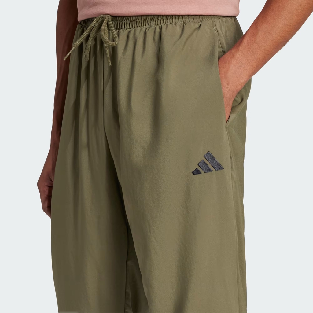 Quần Dài Adidas Chính Hãng - Green Essentials Small Logo Stanford - Màu olive | JapanSport JF1102