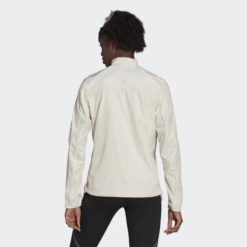 Áo Khoác Adidas Nữ Chính Hãng - MARATHON 3 COLORS - Kem | JapanSport H31042
