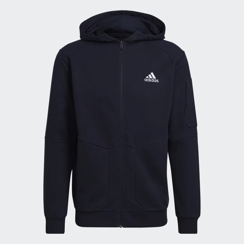Áo Khoác Adidas Chính hãng - Essentials 4Gameday Full-Zip Nam - Blue | JapanSport HE1812
