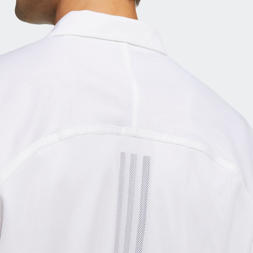 Áo Polo Adidas Nam Chính Hãng - HEAT .RDY Mesh Overlay Short Sleeve Shirt - Trắng | JapanSport HB3576