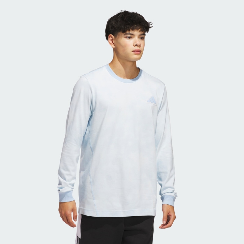 Áo Dài Tay Nam Adidas Chính Hãng - Long Sleeve Tech Tee - Màu Xanh | JapanSport JN8704