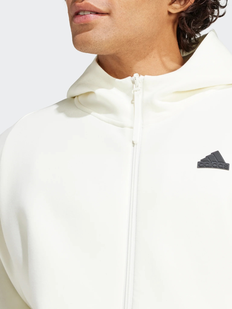 Áo Khoác Adidas Chính Hãng - Z.N.E. Premium Full-Zip Hooded Track Jacket - Màu Be | JapanSport IR5208