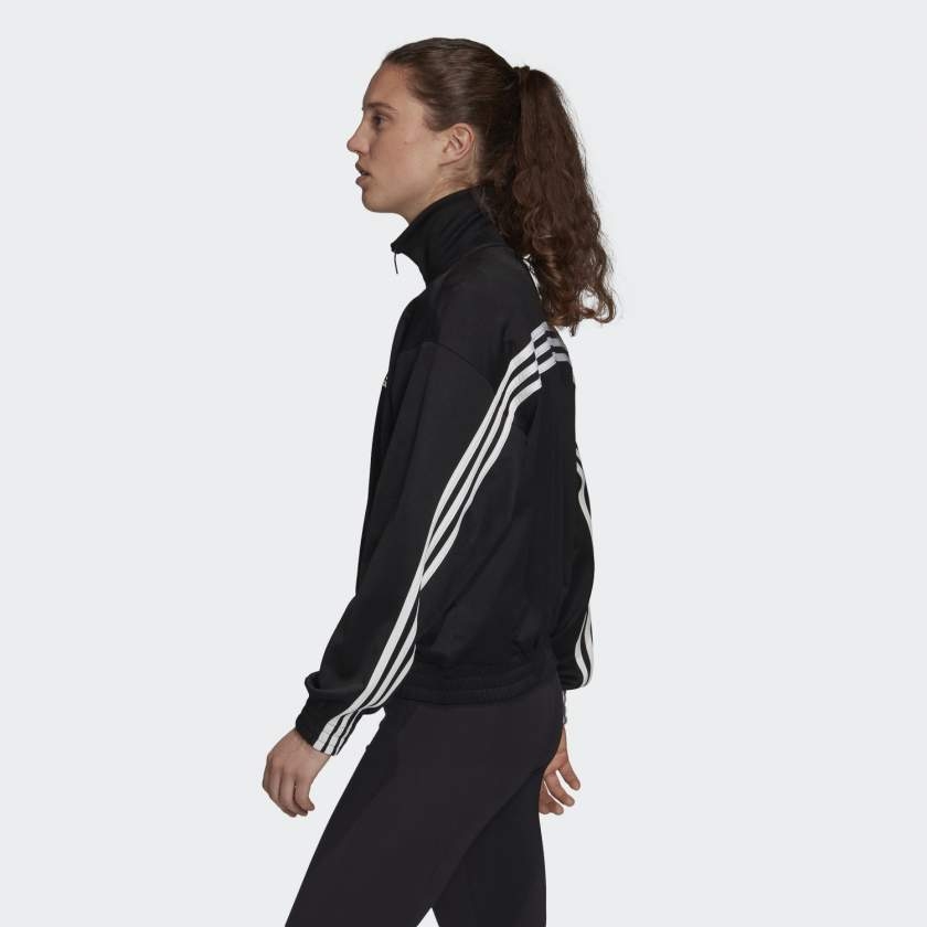 Áo Khoác Adidas nữ Chính Hãng - MUST HAVES TRACK  - Black/White | JapanSport - FR5109