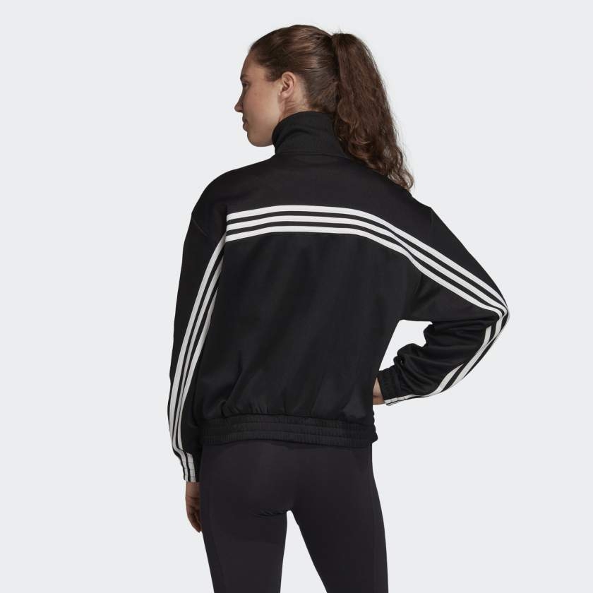 Áo Khoác Adidas nữ Chính Hãng - MUST HAVES TRACK  - Black/White | JapanSport - FR5109