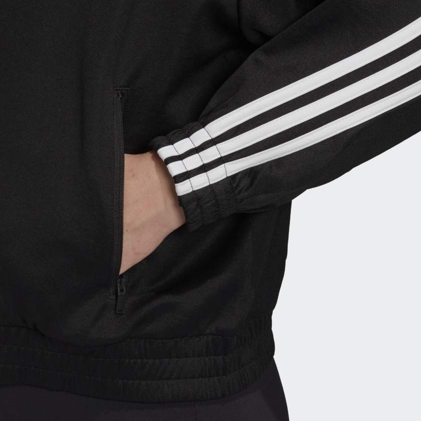 Áo Khoác Adidas nữ Chính Hãng - MUST HAVES TRACK  - Black/White | JapanSport - FR5109