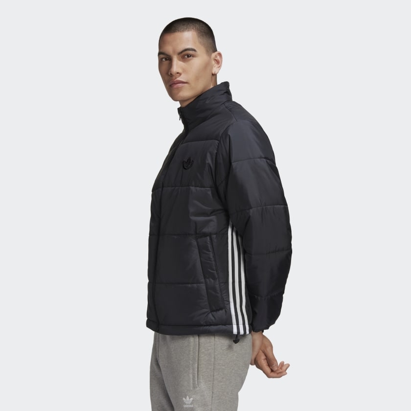 Áo Khoác Adidas Chính Hãng - PADDED STAND COLLAR PUFFER - Black | JapanSport - GE1341