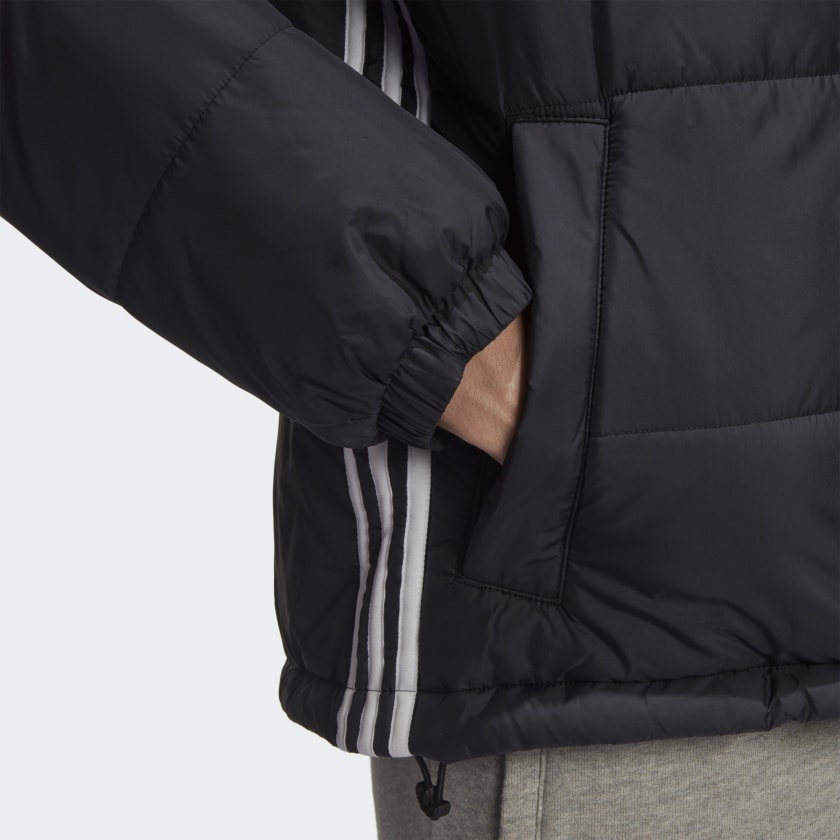 Áo Khoác Adidas Chính Hãng - PADDED STAND COLLAR PUFFER - Black | JapanSport - GE1341