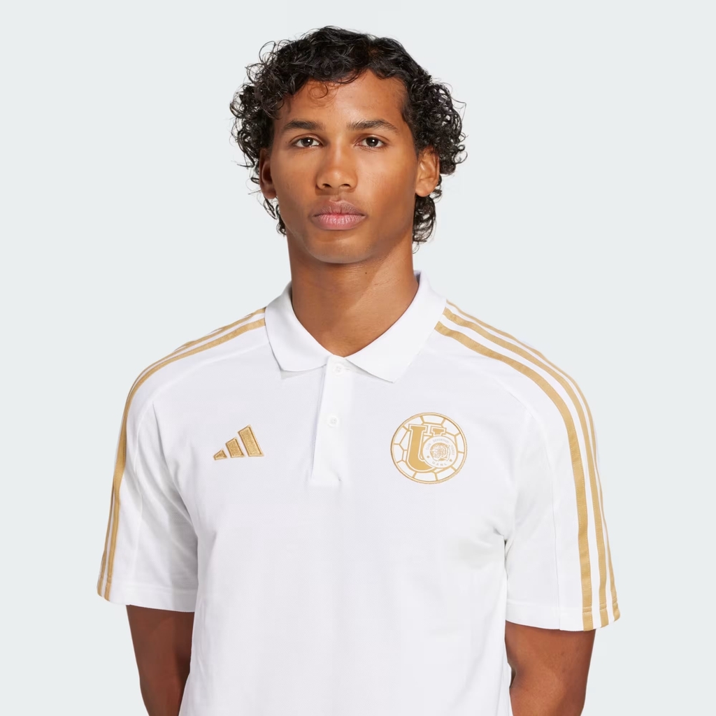 Áo Polo Adidas Nam Chính Hãng - Playera Polo Tigres UANL DNA - Màu trắng | JapanSport JI6942