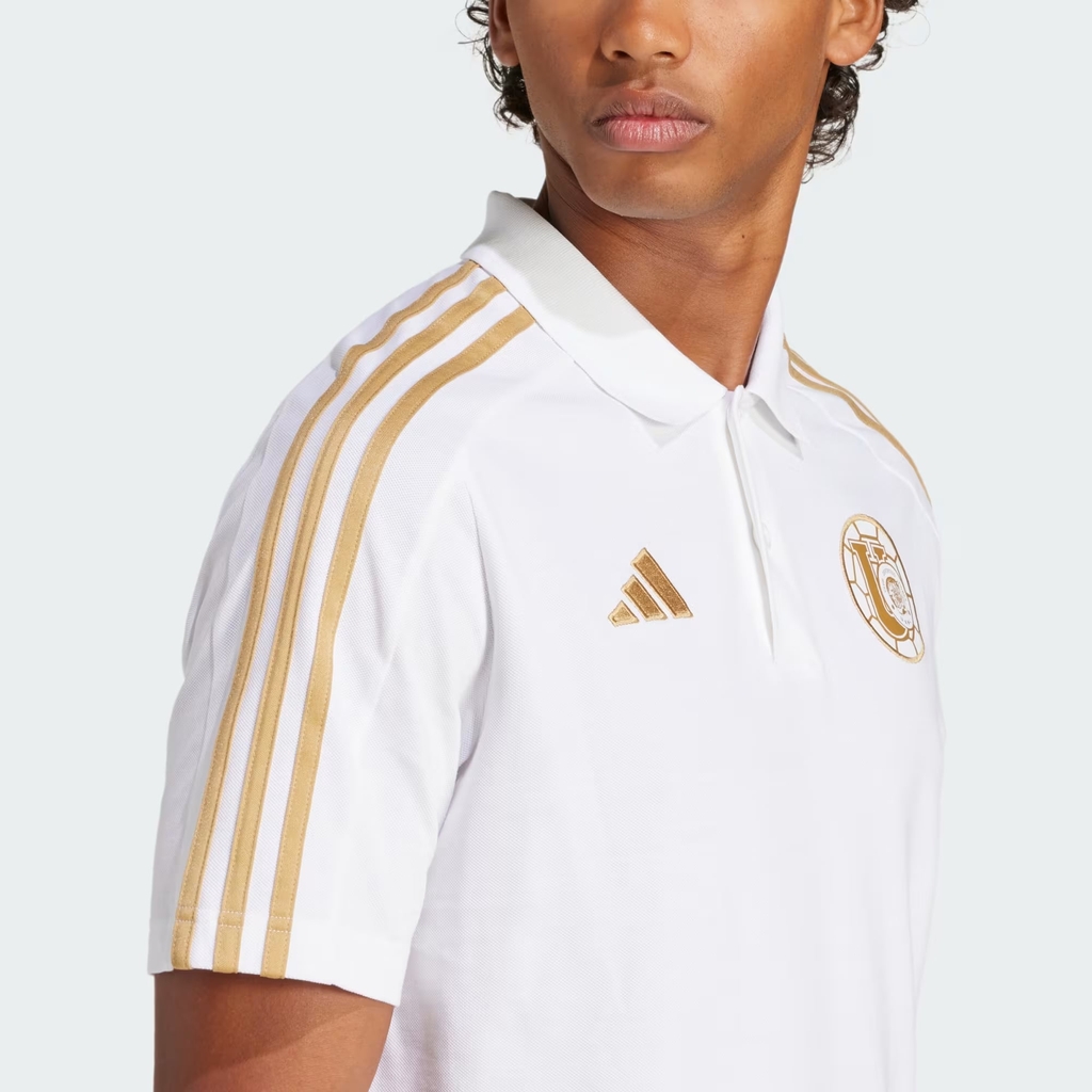 Áo Polo Adidas Nam Chính Hãng - Playera Polo Tigres UANL DNA - Màu trắng | JapanSport JI6942