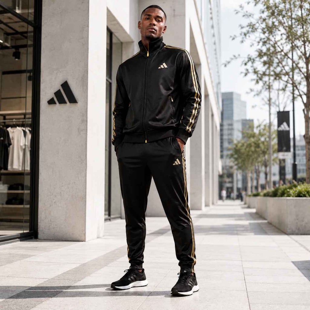 Bộ thể thao cao cấp nam Adidas Chính hãng - Stadium Gold Regular Fit - Màu đen | JapanSport  KA1254 + KA1260