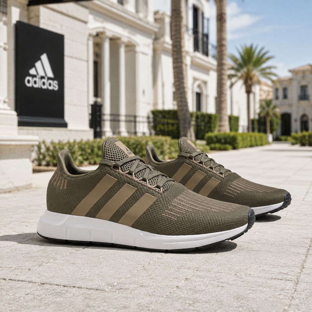 Giày nam Adidas Chính Hãng - SWIFTRUN 1.0 2026 - Màu olive | JapanSport   JR6891