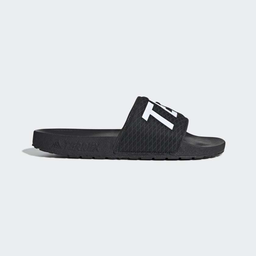Dép Adidas Chính Hãng - TERREX ADILETTE SLIDES - Đen/Trắng | JapanSport EG5129
