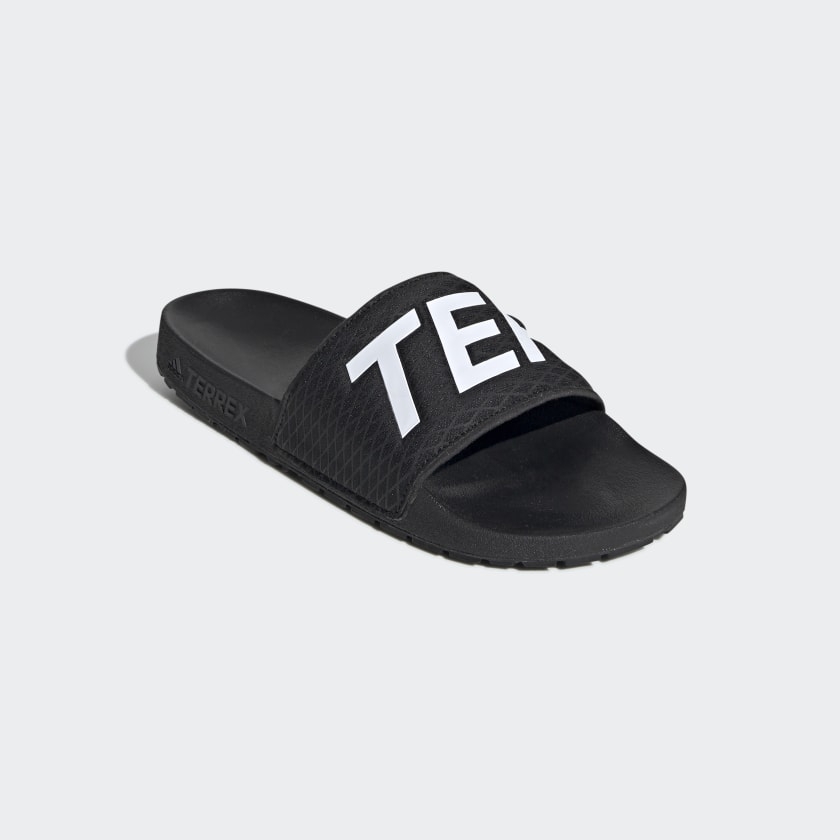 Dép Adidas Chính Hãng - TERREX ADILETTE SLIDES - Đen/Trắng | JapanSport EG5129