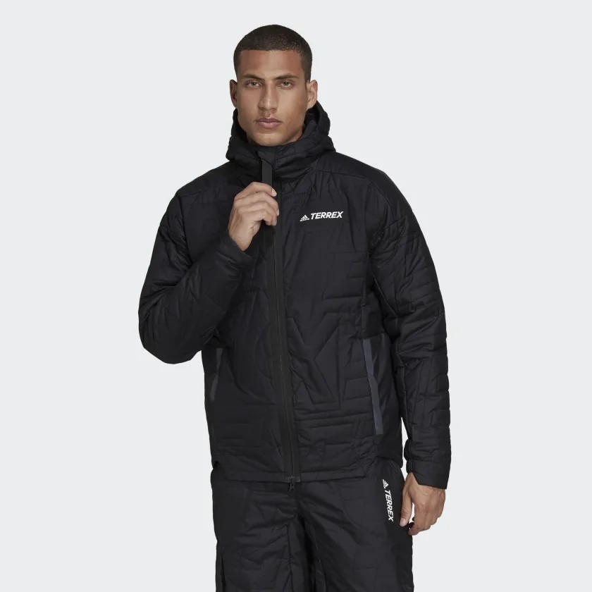 Áo Khoác Adidas Chính Hãng - Terrex PrimaLoft Hooded Padded - Đen | JapanSport GQ3698