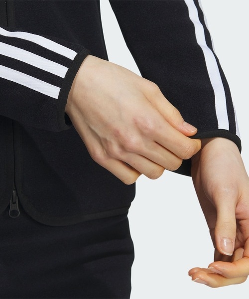 Bộ Thể Thao Golf Adidas Nữ Chính Hãng - Three Stripes Fleece Set Up - Màu Đen | JapanSport HY0910