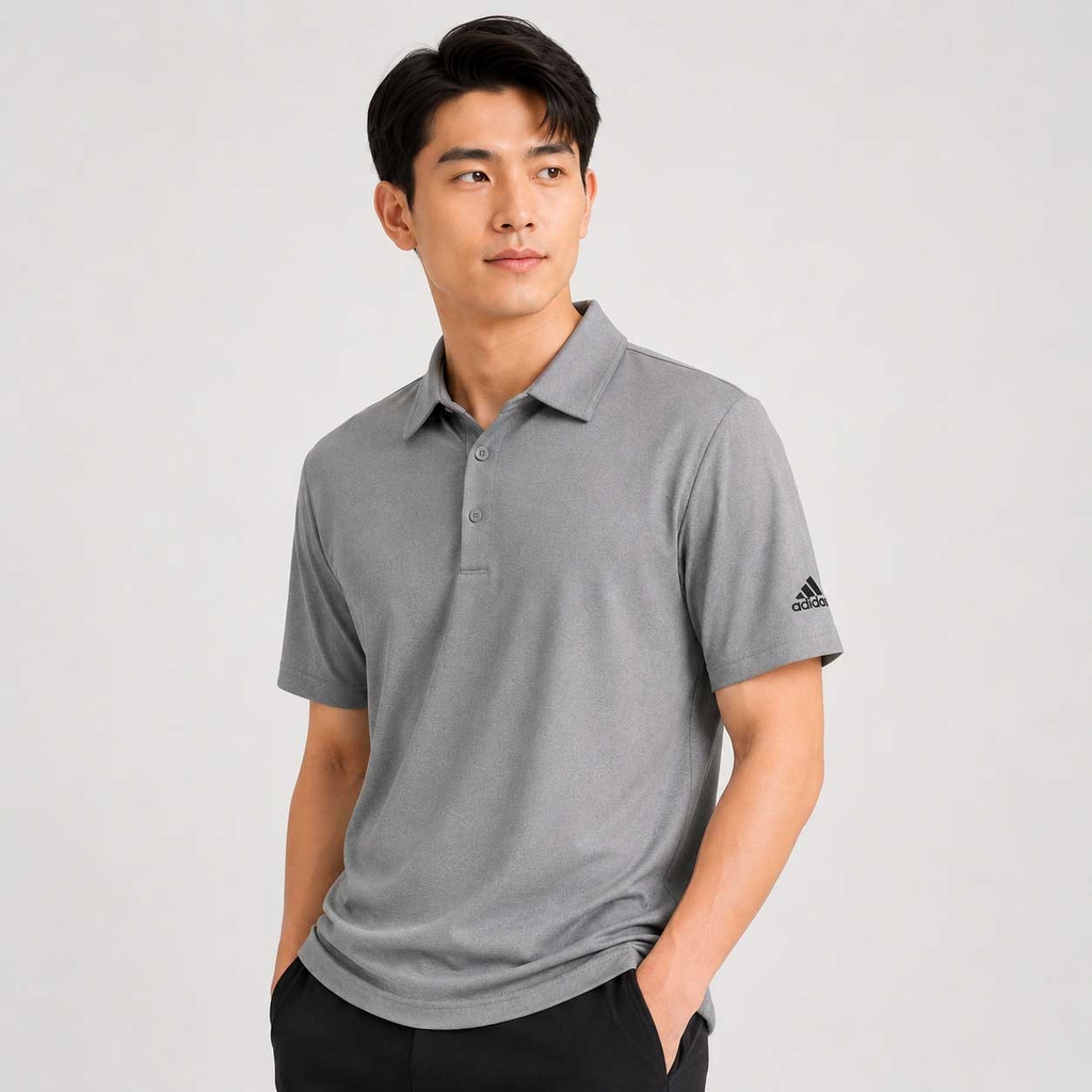 Áo Polo Adidas Nam Chính Hãng - Ultimate365 Heather Polo Shirt - Màu Xám | JapanSport GM0271