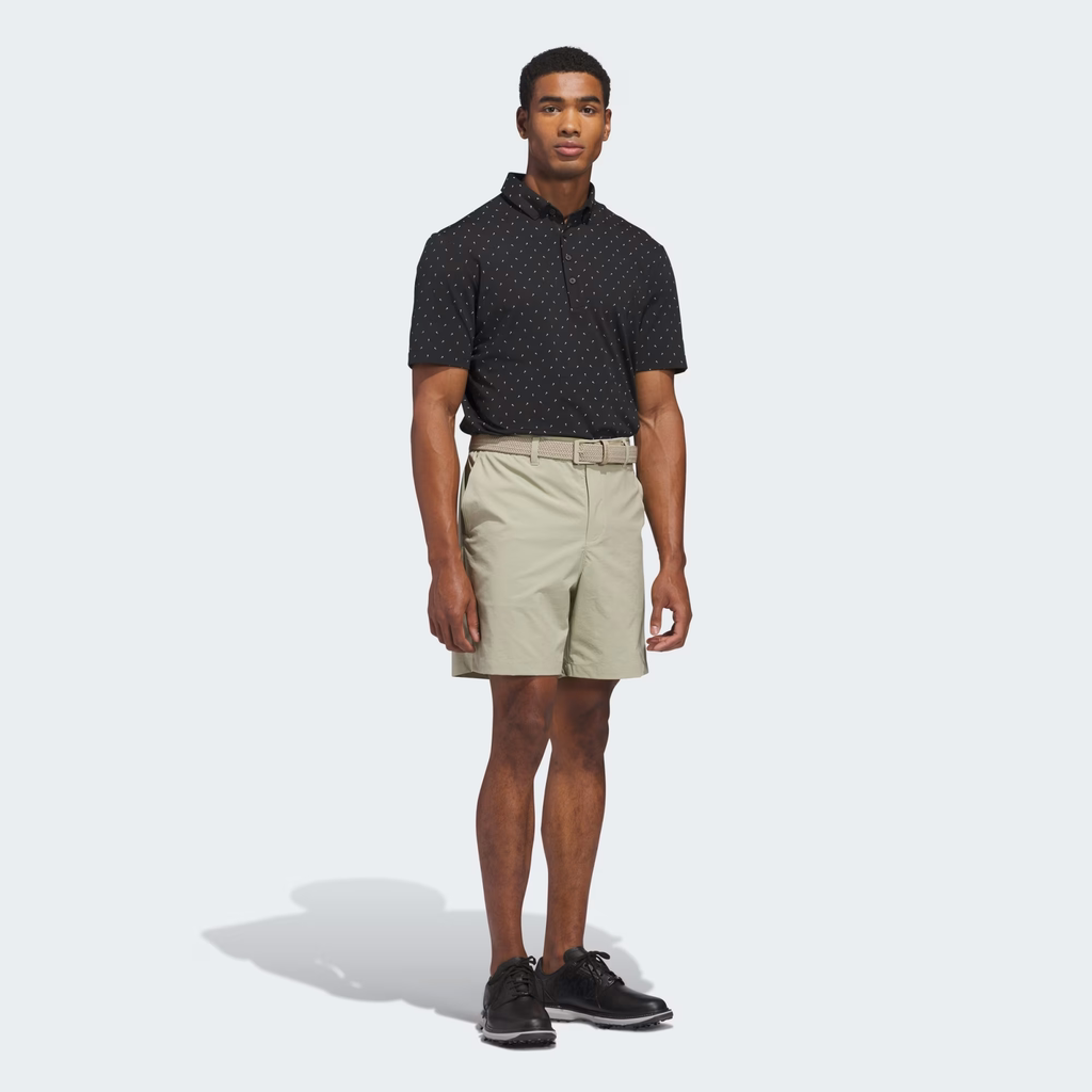 Áo Polo Golf Adidas Nam Chính Hãng - ULTIMATE365+ MICRO PRINT - Màu đen | JapanSport KB3726