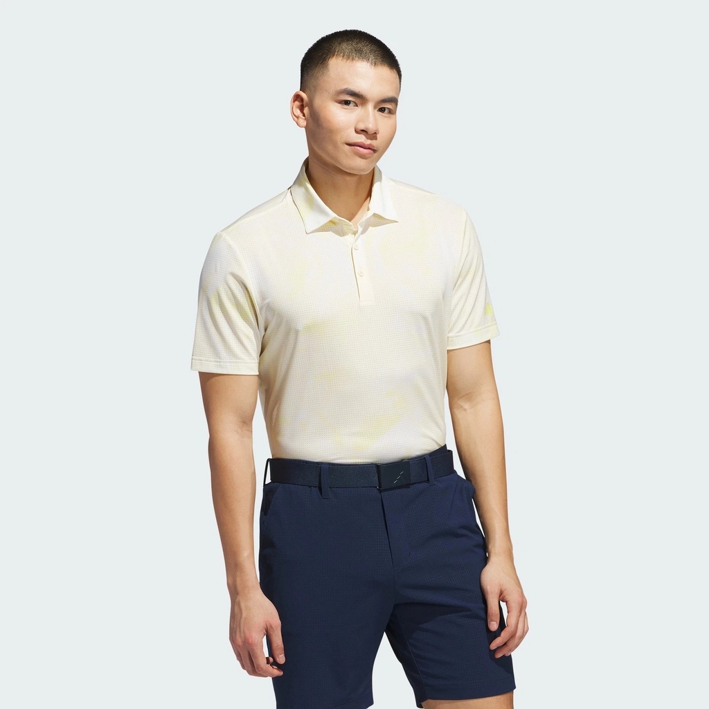 Áo Polo Adidas Nam Chính Hãng - Ultimate365 Printed Mesh Polo Shirt - Màu vàng | JapanSport JF4892