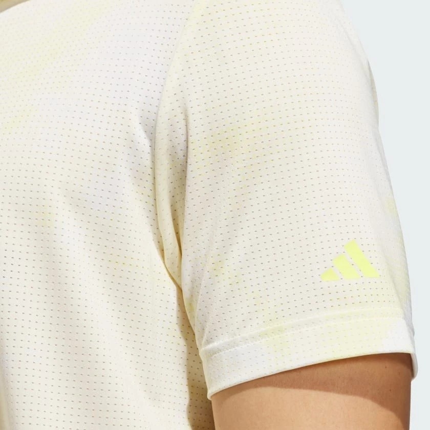 Áo Polo Adidas Nam Chính Hãng - Ultimate365 Printed Mesh Polo Shirt - Màu vàng | JapanSport JF4892