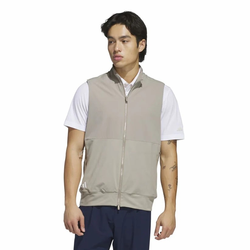 Áo Vest Adidas Nam Chính Hãng - ULTIMATE365 TOUR FULL ZIP GOLF VEST - Màu Xám | JapanSport IM7898