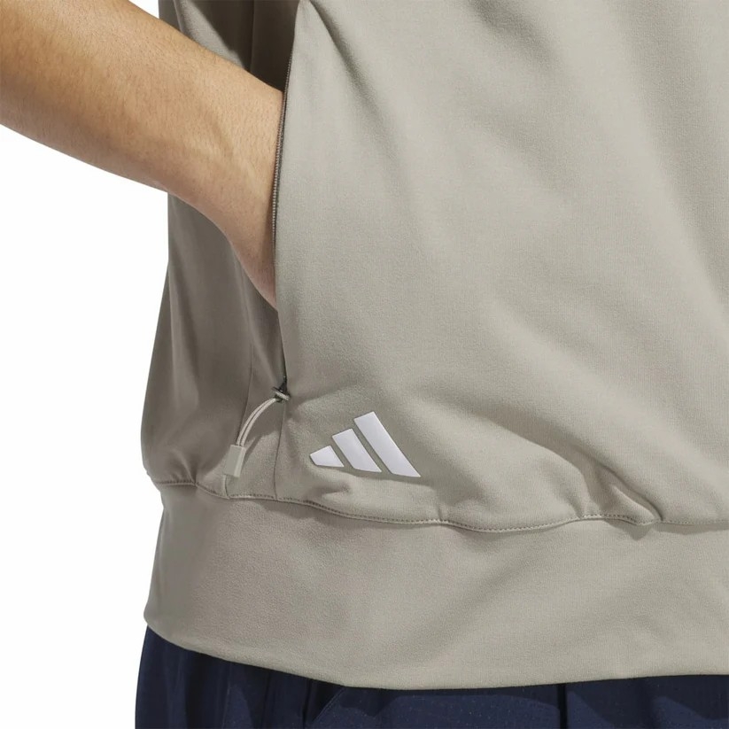 Áo Vest Adidas Nam Chính Hãng - ULTIMATE365 TOUR FULL ZIP GOLF VEST - Màu Xám | JapanSport IM7898