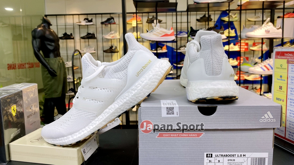 Giày Chạy Adidas Chính hãng - Ultraboost 1.0 DNA Nam - trắng | JapanSport GY9135