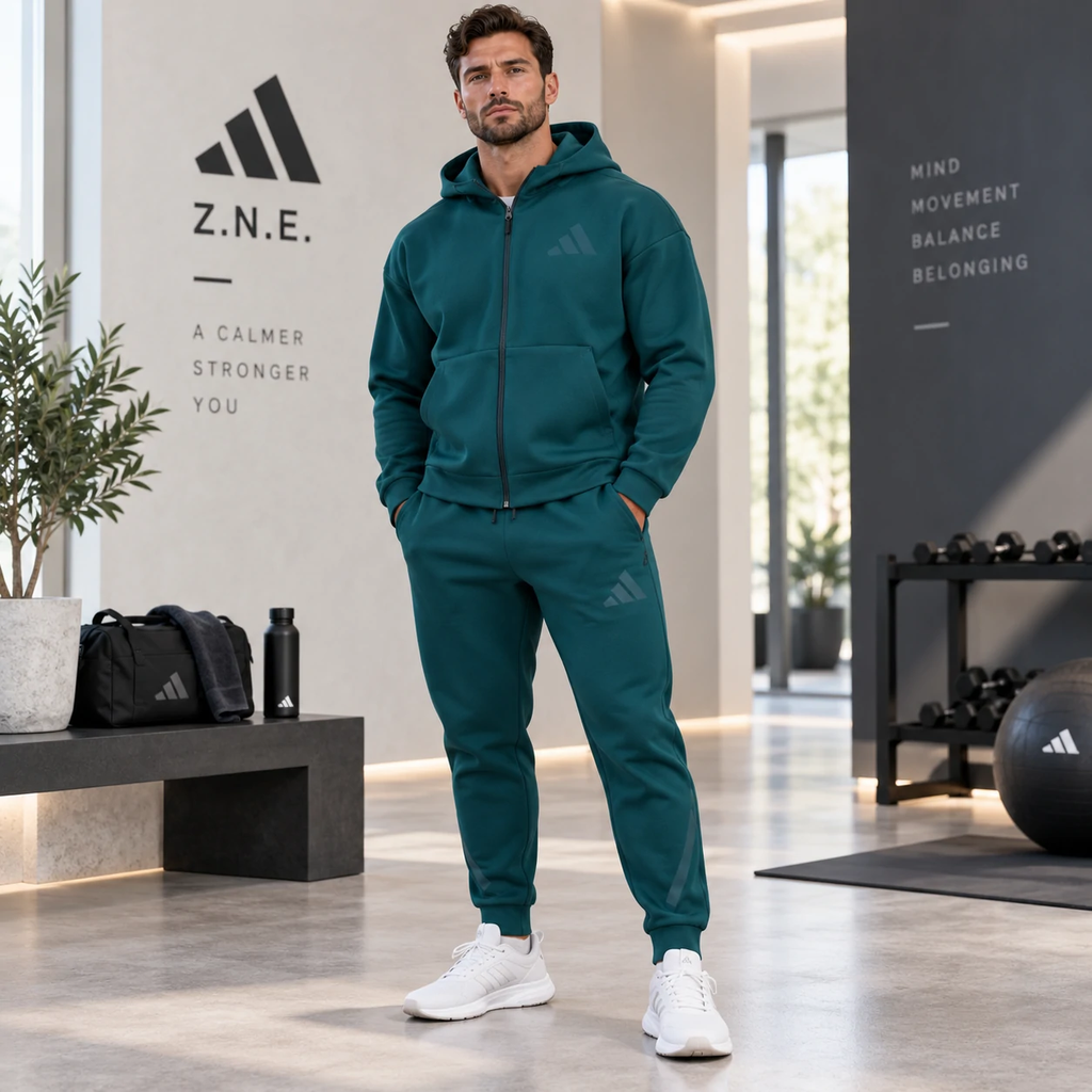 Bộ thể thao nam Adidas Nam Chính Hãng - Z.N.E. Aurora Ivy - Màu xanh | JapanSport KB3709 + JW4724
