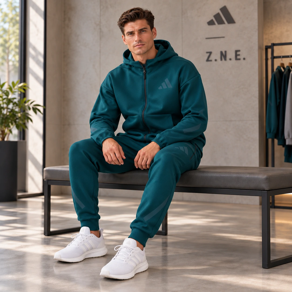 Bộ thể thao nam Adidas Nam Chính Hãng - Z.N.E. Aurora Ivy - Màu xanh | JapanSport KB3709 + JW4724