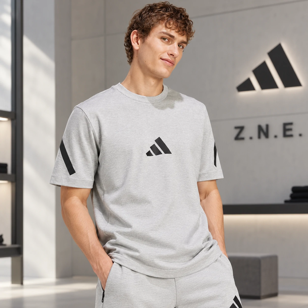 Bộ thể thao Adidas Nam Chính Hãng - Z.N.E. Tee - Màu Xám | JapanSport JF2457  JJ4892