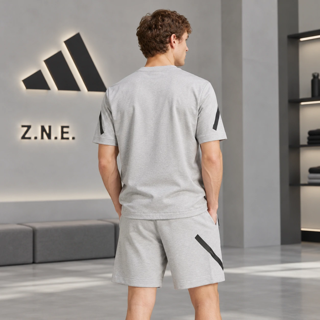 Bộ thể thao Adidas Nam Chính Hãng - Z.N.E. Tee - Màu Xám | JapanSport JF2457  JJ4892