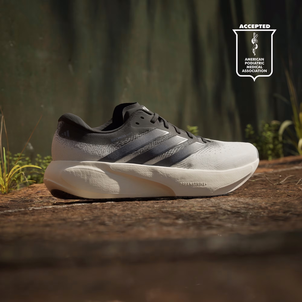 Giày Adidas Nam Chính Hãng - SUPERNOVA RISE 3 RUNNING SHOES - Màu Đen/Trắng | JapanSport KK1202