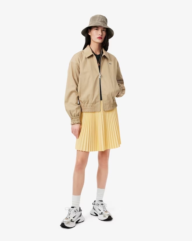 Áo Polo Lacoste nữ Chính hãng - Wool Jersey Polo Collar Sweater - Màu Xanh | JapanSport AF4006-51-YZP