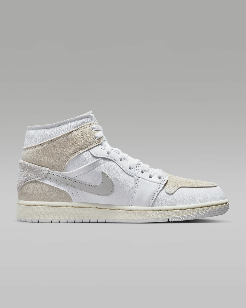 Giày Nike Nam Chính Hãng - Air Jordan 1 Mid SE Craft - Trắng | JapanSport DM9652-120