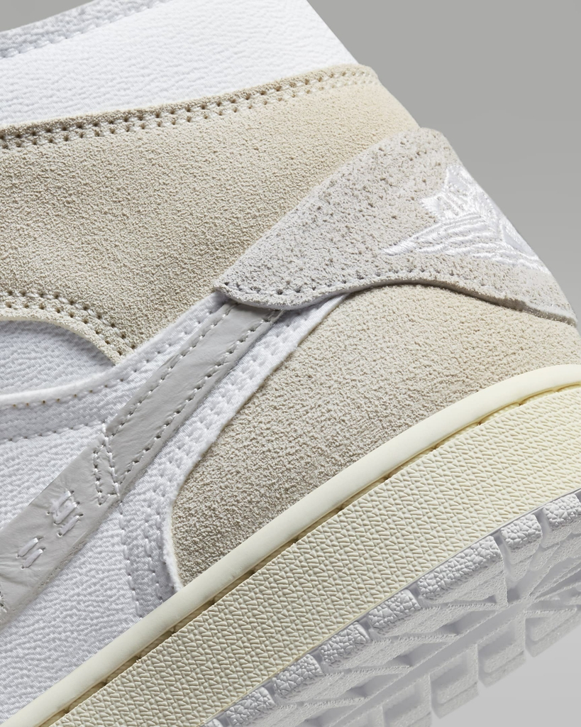 Giày Nike Nam Chính Hãng - Air Jordan 1 Mid SE Craft - Trắng | JapanSport DM9652-120