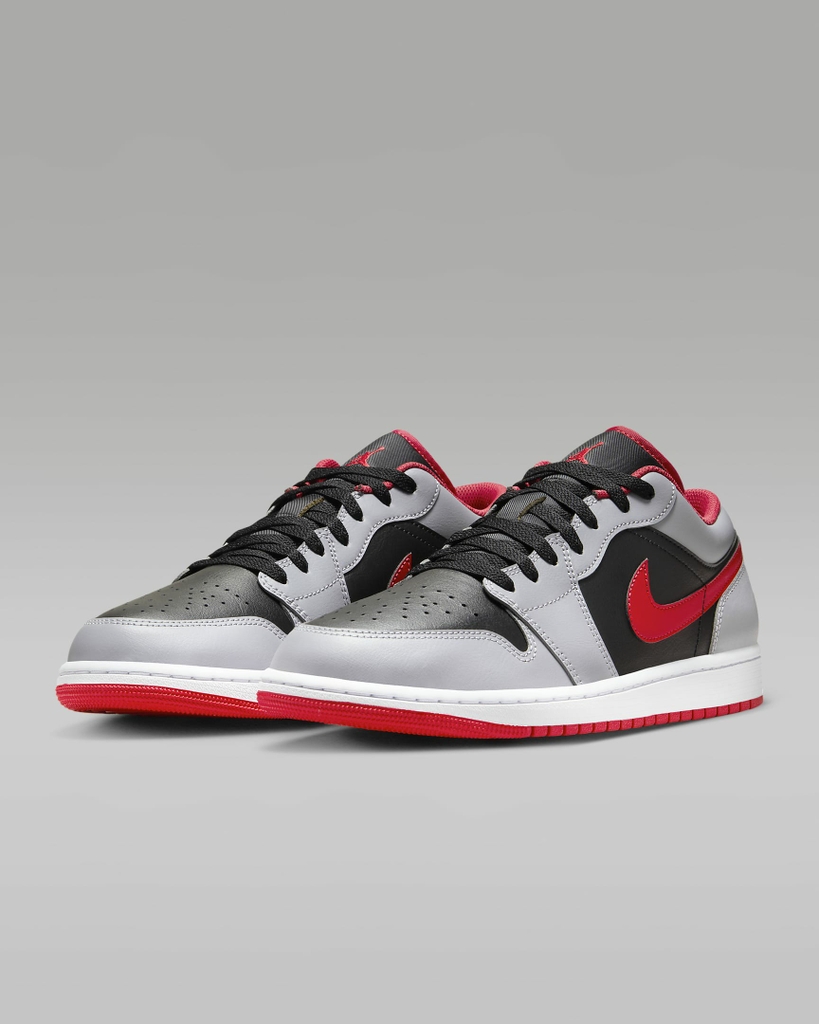 Giày Nike Nam Chính Hãng - Air Jordan 1 Low - Màu Xám/Đen | JapanSport 553558-060