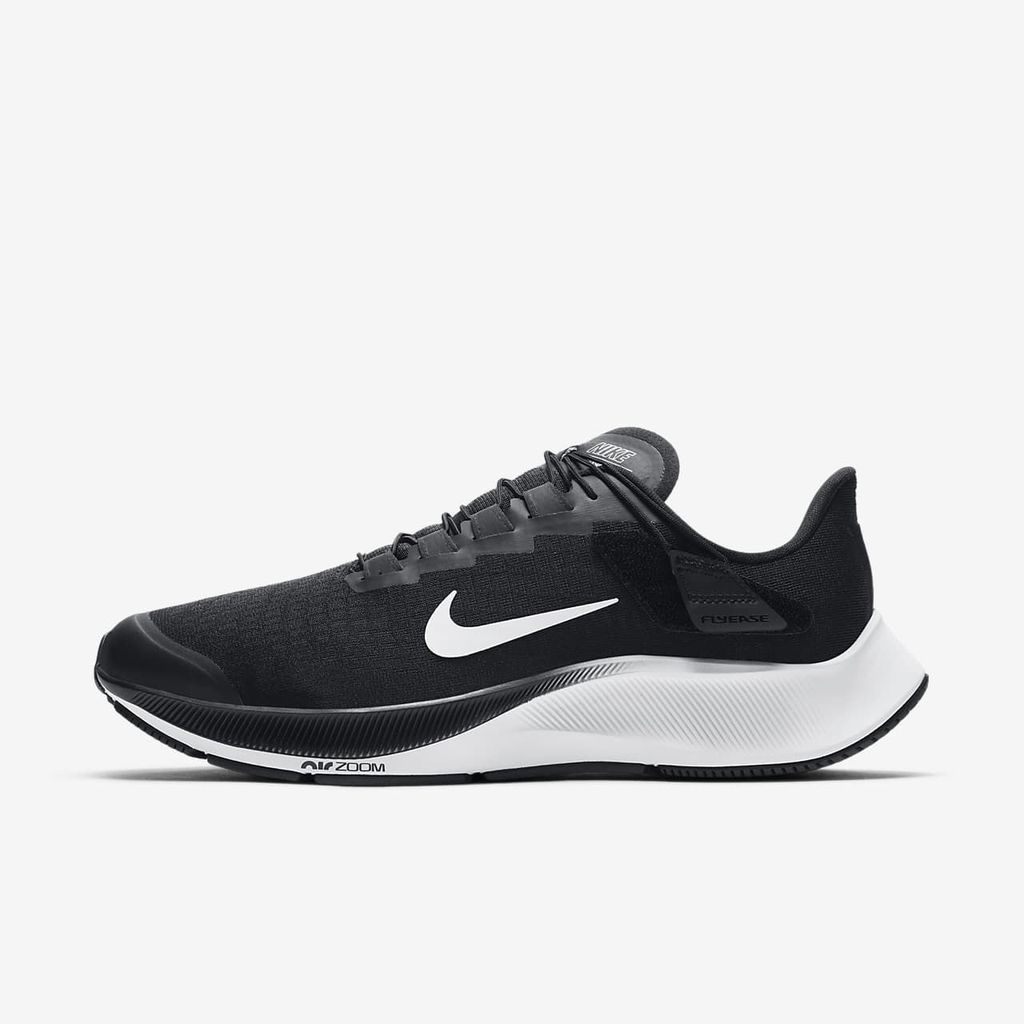 Giày chạy Nam Nike Chính Hãng - AIR ZOOM PEGASUS 37 FLYEASE - Đen/Trắng | JapanSport CK8474-003