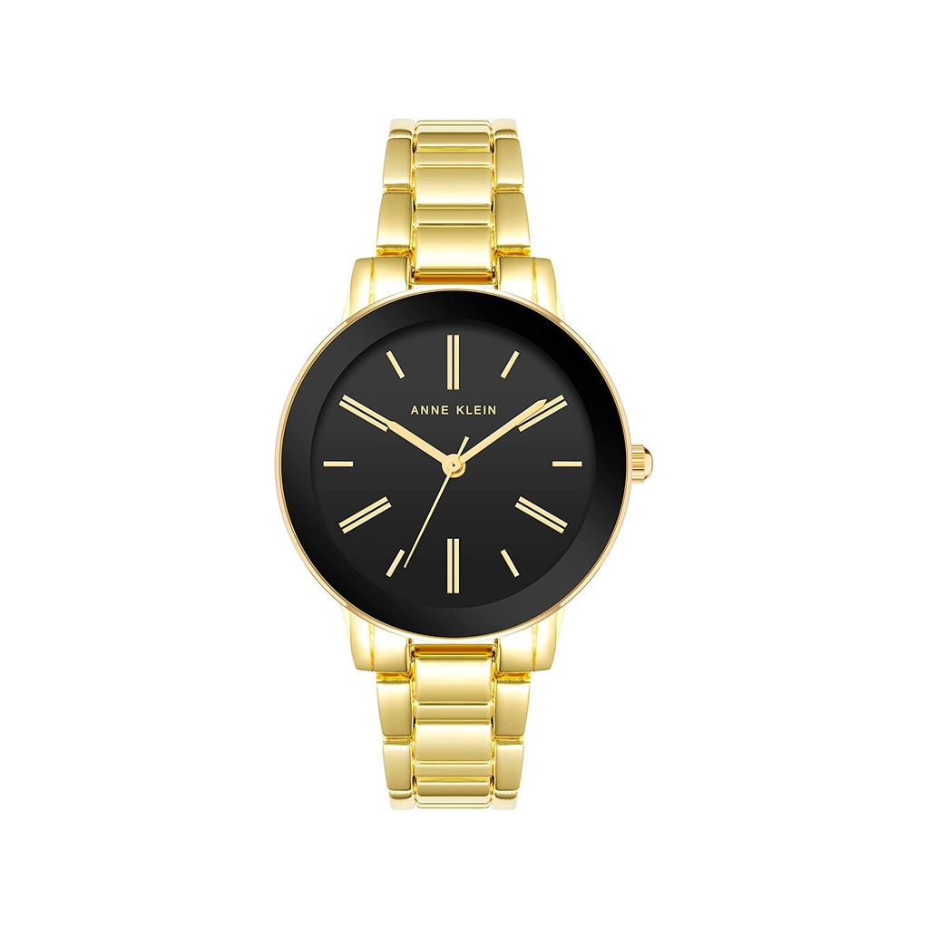 Đồng Hồ Anne Klein Nữ Chính Hãng - Bracelet - Vàng / Đen | JapanSport AK/3764BKGB