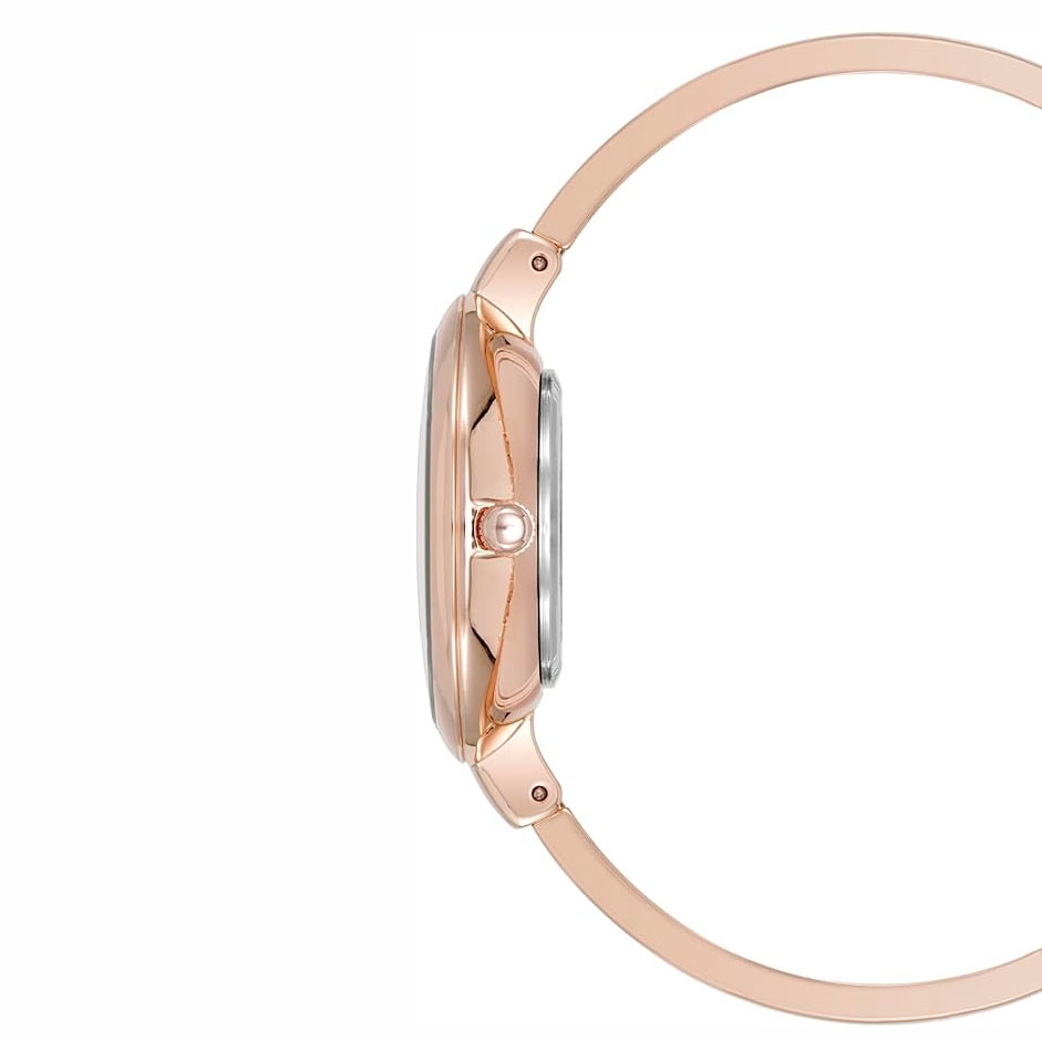 Set Đồng hồ Anne Klein Nữ Chính hãng - Bangle Watch and Bracelet Set - AK/5142BHST - Màu vàng hồng | JapanSport