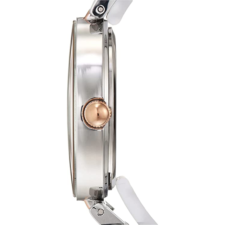 Đồng Hồ Anne Klein Nữ Chính Hãng - Genuine Diamond Dial Bracelet - Bạc/Vàng hồng | JapanSport AK/1363SVRT