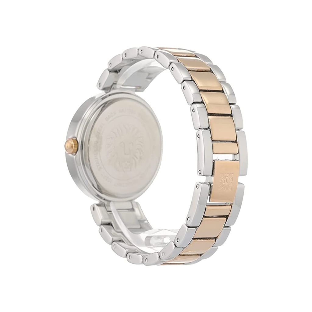 Đồng Hồ Anne Klein Nữ Chính Hãng - Genuine Diamond Dial Bracelet - Bạc/Vàng hồng | JapanSport AK/1363SVRT
