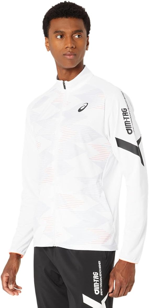 Áo Khoác Asics Chính Hãng - Dry Stretch Knit Graphic - Trắng | JapanSport 2031E539-100
